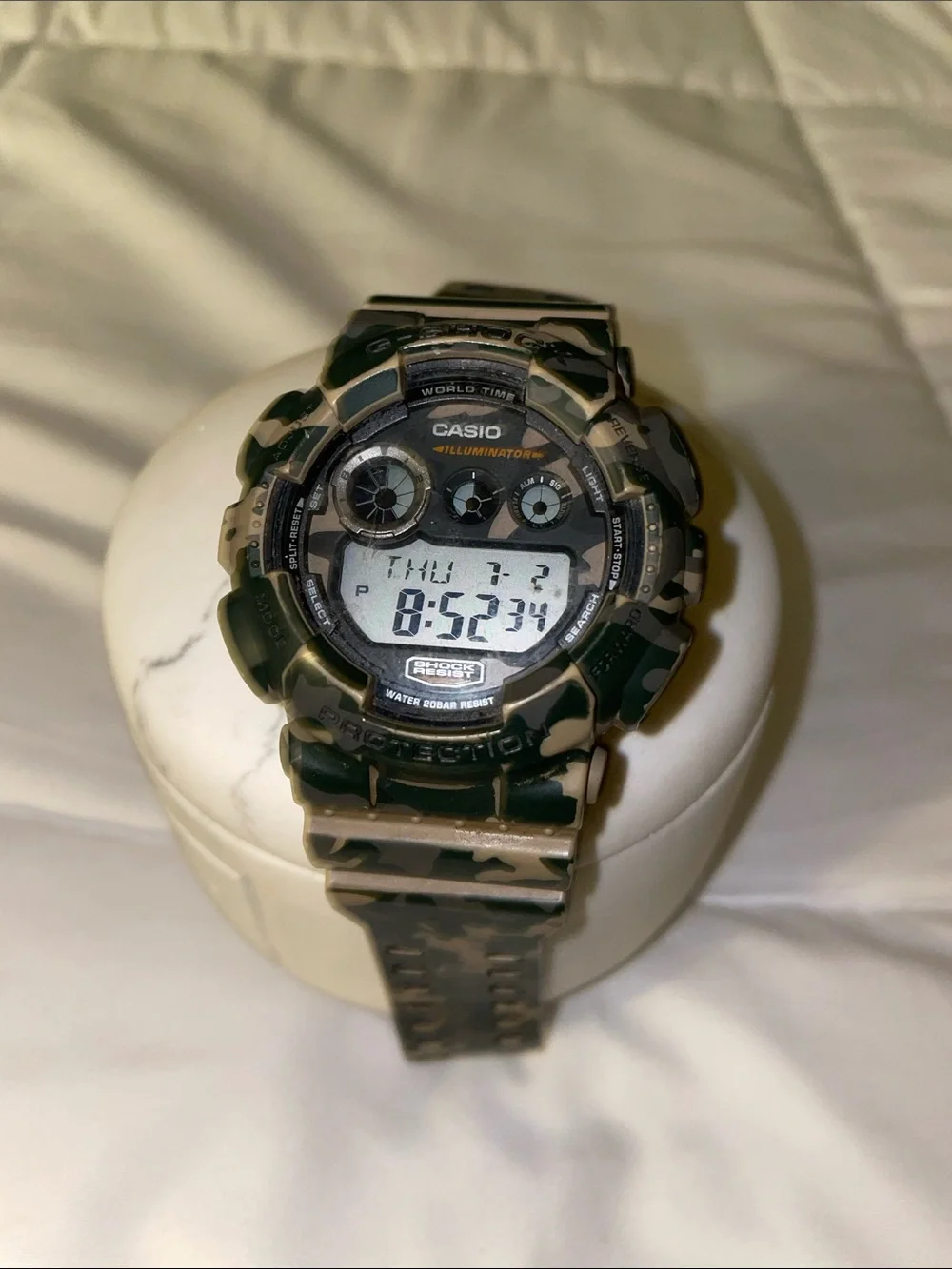 G shock Casio Digital Sports Watch - Tan & Black